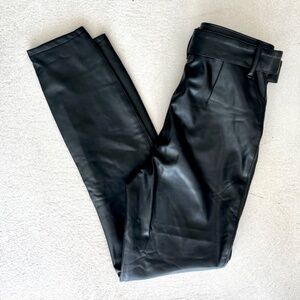 sz S Vegan Faux Leather Abercrombie And Fitch  Paperbag High waist Pants
